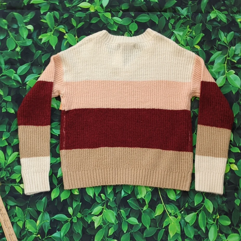 NWT Women's Medium Striped Academia Style Sweater from Almost Famous - Picture 4 of 12